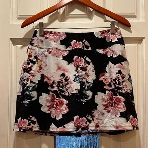 FORAY GOLF Floral Black and Pink Women's Skirt